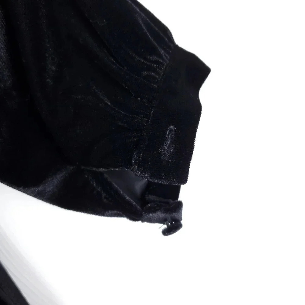 EACH X OTHER Pleated Velvet Cold-shoulder Maxi Dress In Black S - Picture 7 of 14